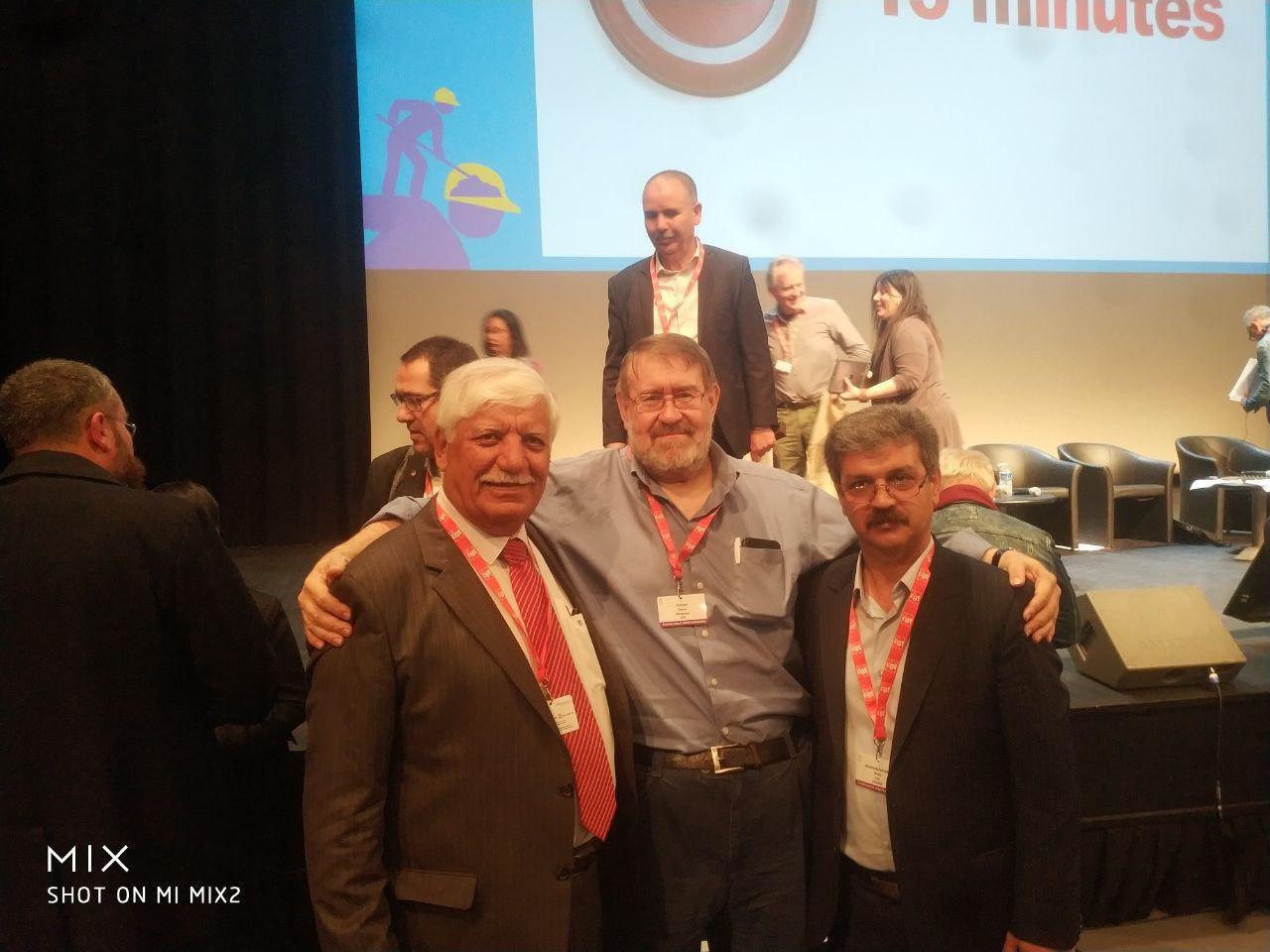 Reza Shahbi and Philippe Martinez (CGT)