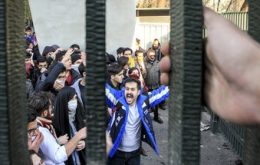 Studentenproteste in Teheran gegen die Regierung (30.12.2017)